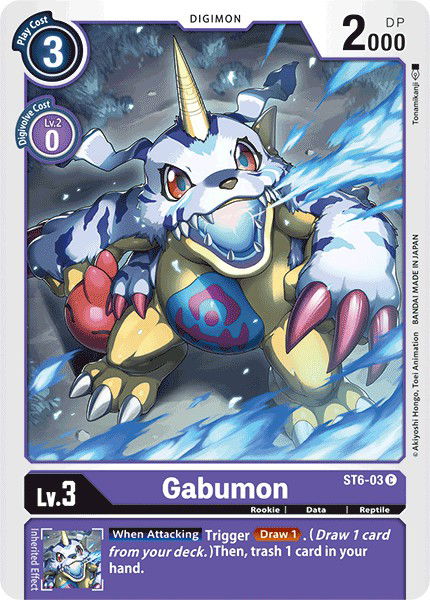 Gabumon ST6-03 Crop image Wallpaper