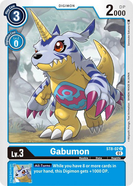 Gabumon ST8-02 Crop image Wallpaper