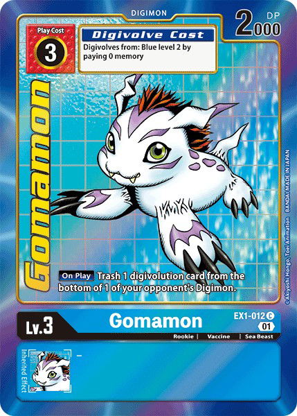 Gomamon EX1-012 Crop image Wallpaper