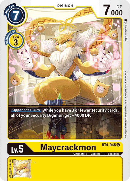 Maycrackmon BT4-045 Crop image Wallpaper