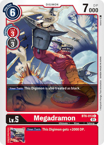 Megadramon BT6-013 Crop image Wallpaper