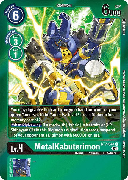 MetalKabuterimon BT7-047 Crop image Wallpaper