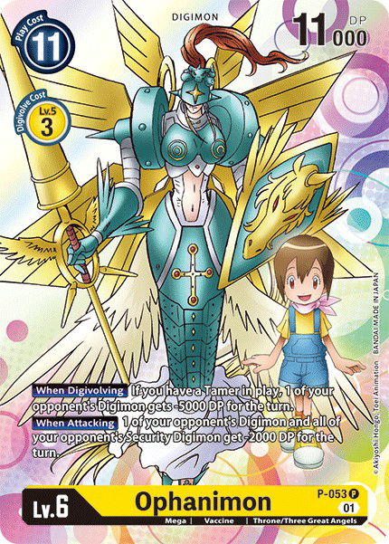 Ophanimon P-053 Crop image Wallpaper