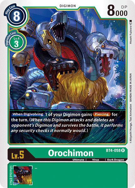 Orochimon BT4-058 Crop image Wallpaper