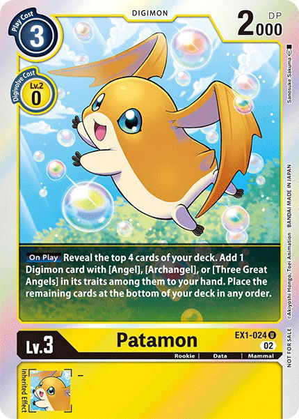 Patamon EX1-024 Crop image Wallpaper