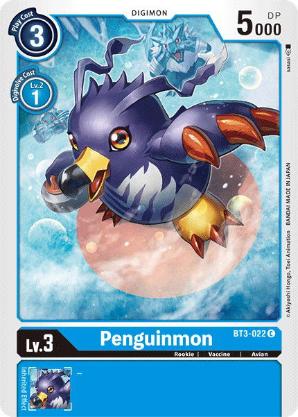 Penguinmon BT3-022 Crop image Wallpaper