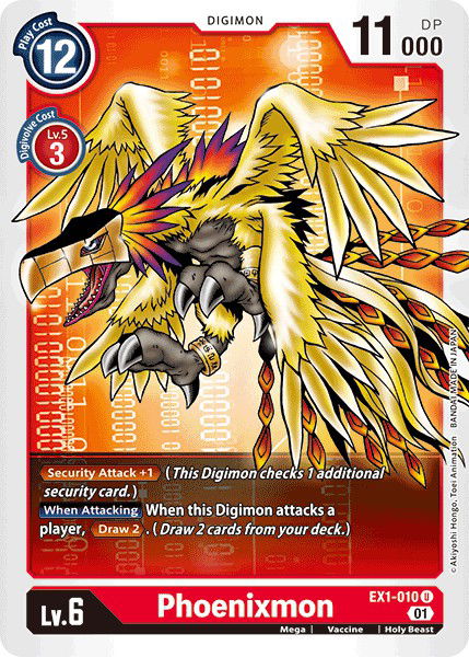 Phoenixmon EX1-010 Crop image Wallpaper