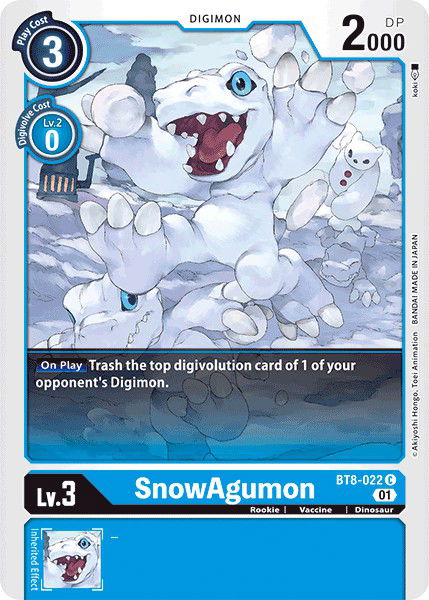 SnowAgumon BT8-022 Crop image Wallpaper