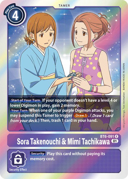 Sora Takenouchi & Mimi Tachikawa BT6-091 Crop image Wallpaper