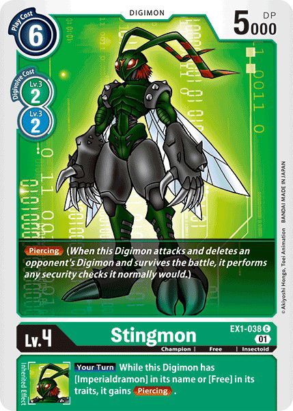 Stingmon EX1-038 Crop image Wallpaper