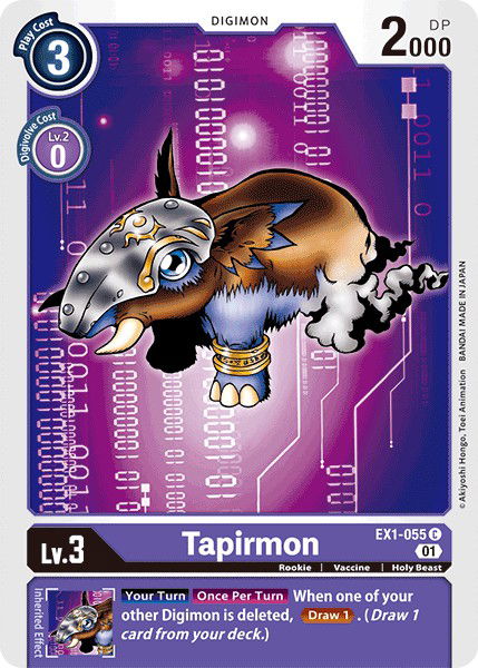 Tapirmon EX1-055 Crop image Wallpaper