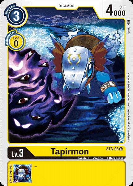 Tapirmon ST3-03 Crop image Wallpaper