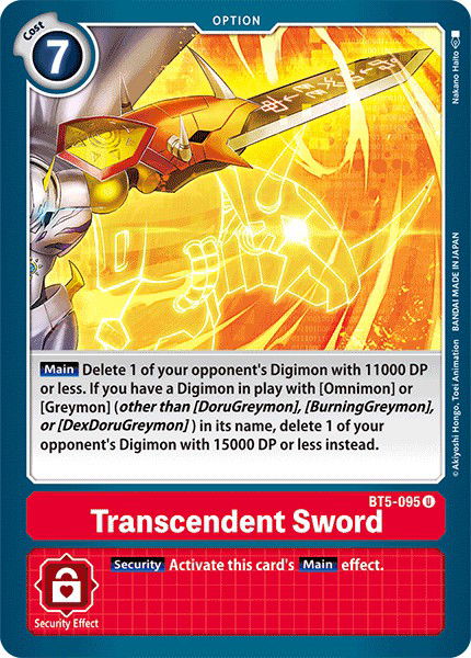 Transcendent Sword BT5-095 Crop image Wallpaper