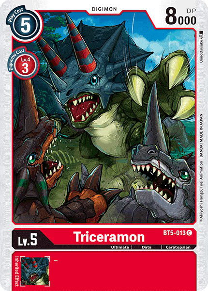 Triceramon BT5-013 Crop image Wallpaper