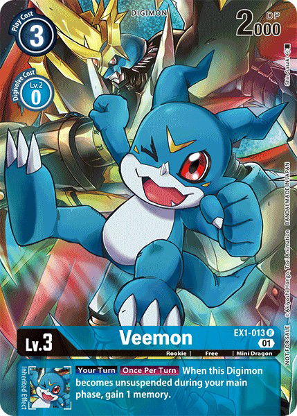 Veemon EX1-013 Crop image Wallpaper