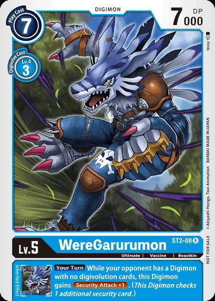 WereGarurumon ST2-08 Crop image Wallpaper