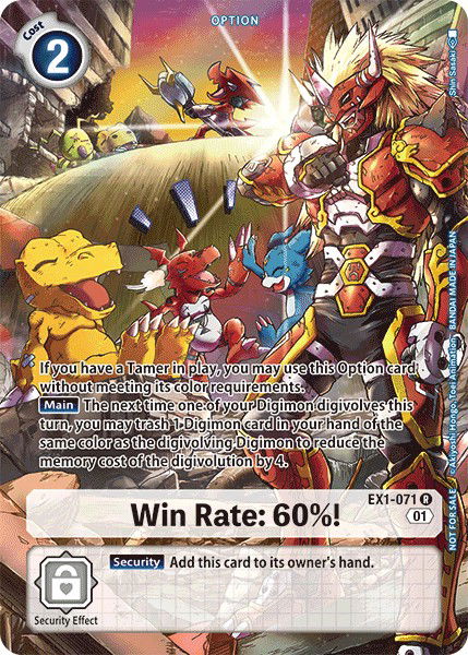 Win Rate: 60%! EX1-071 Crop image Wallpaper