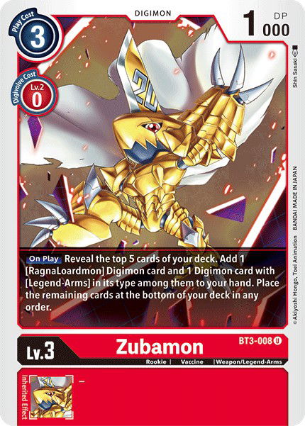 Zubamon BT3-008 Crop image Wallpaper