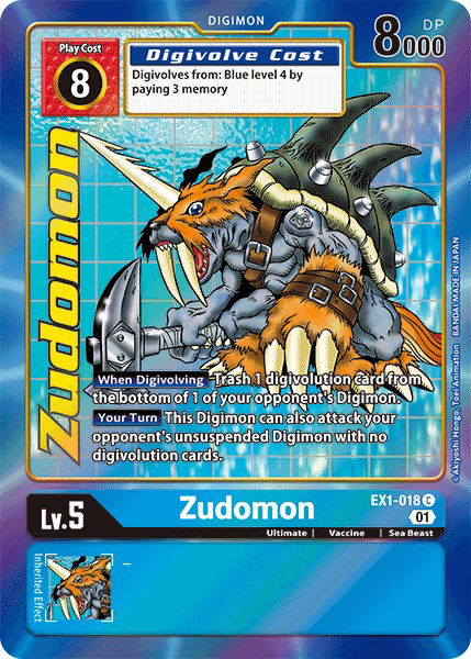 Zudomon EX1-018 Crop image Wallpaper