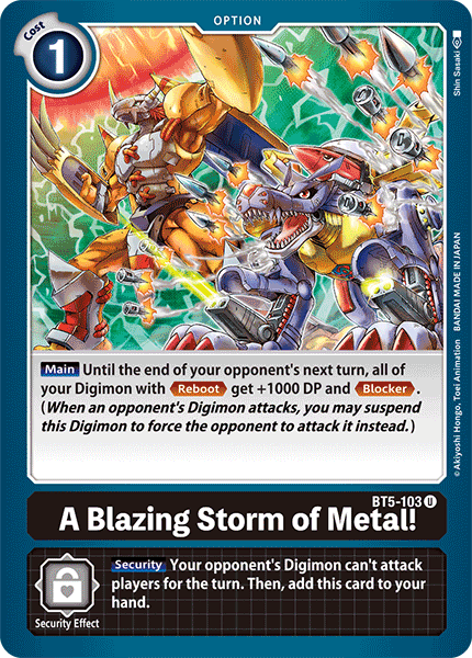 A Blazing Storm of Metal! BT5-103 Full hd image