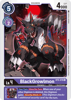 BlackGrowlmon BT5-076 image