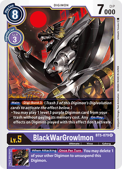 BlackWarGrowlmon BT5-079