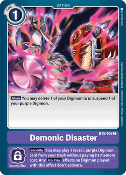 Demonic Disaster BT5-106