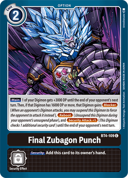 Final Zubagon Punch BT4-109