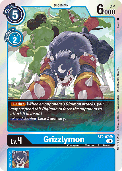 Grizzlymon ST2-07 Full hd image