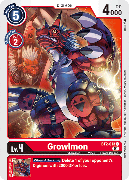 Growlmon BT2-013 Full hd image