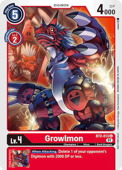 Growlmon BT2-013 image