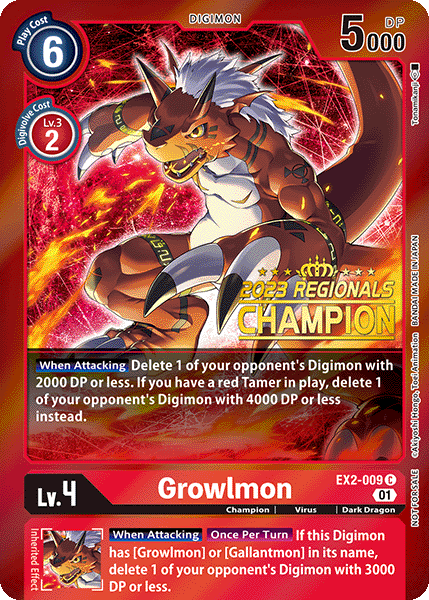 Growlmon EX2-009 Full hd image