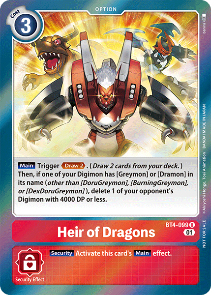 Heir of Dragons BT4-099 Full hd image