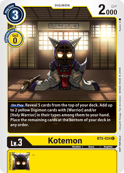 Kotemon BT5-034 Full hd image