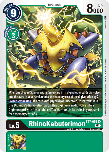 RhinoKabuterimon BT7-051 Full hd image