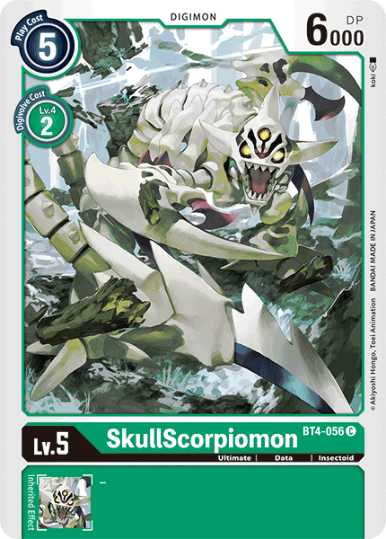 SkullScorpiomon BT4-056 Full hd image