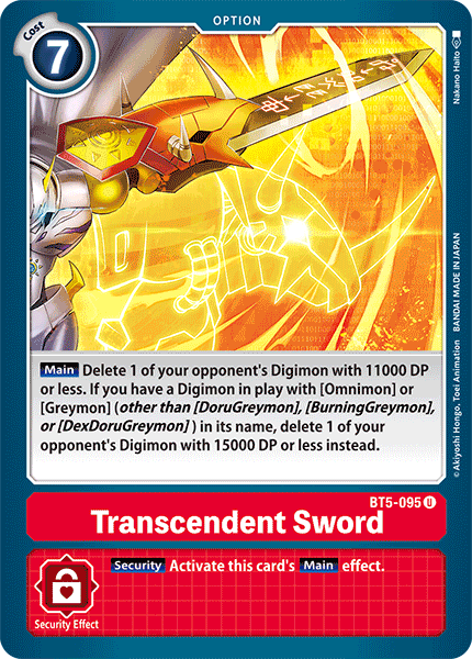 Transcendent Sword BT5-095 Full hd image