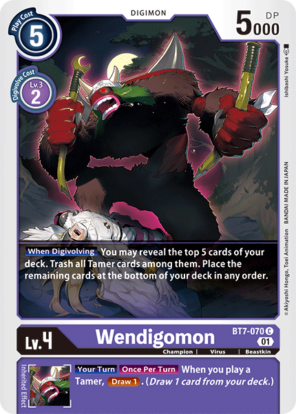 Wendigomon BT7-070 Full hd image