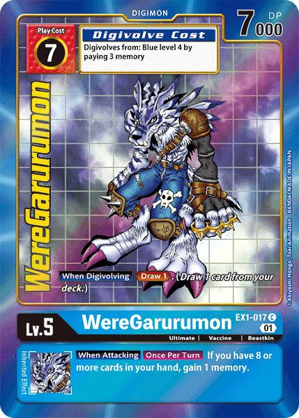 WereGarurumon EX1-017 Full hd image