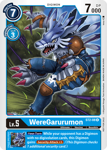 WereGarurumon ST2-08 Full hd image