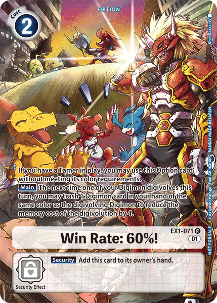 Win Rate: 60%! EX1-071 Full hd image