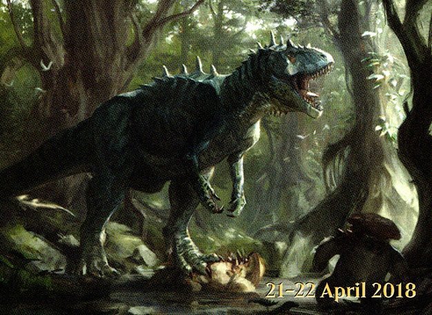 Territorial Allosaurus Crop image Wallpaper