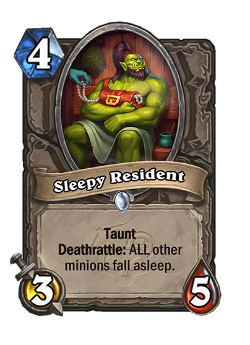 carta spoiler Sleepy Resident