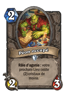 Péon occupé