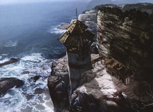 Desolate Lighthouse Crop image Wallpaper