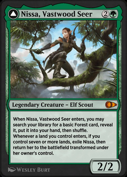 Nissa, Vastwood Seer // Nissa, Sage Animist image