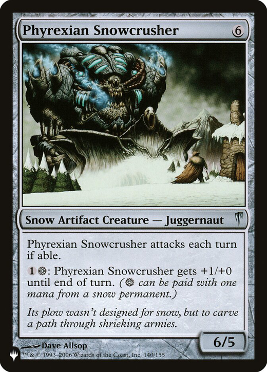 Phyrexian Snowcrusher Full hd image