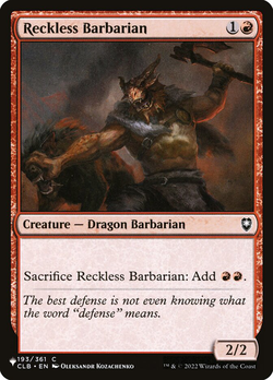 Reckless Barbarian image