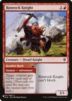 Rimrock Knight // Boulder Rush image