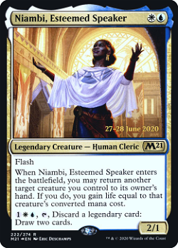 Niambi, oradora reconocida